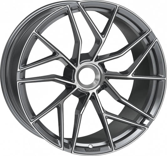 Proline Techart Formula VII Race grey polished Alufelge 12x21 Zoll ET42 LK 1x1 ML84