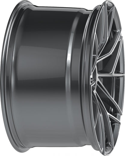 Proline Techart Formula VII Race grey polished Alufelge 12x21 Zoll ET42 LK 1x1 ML84 – Bild 6