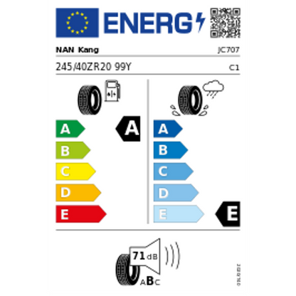 NAN Kang Sportnex AS-2+ 245/40 ZR20 99Y Sommer – Bild 3