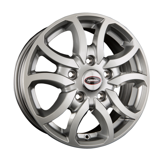 Team Dynamics Scorpion Hi-Power-Silver Alufelge 6.5x16 Zoll ET62 LK 5x130 ML78.1 – Bild 2