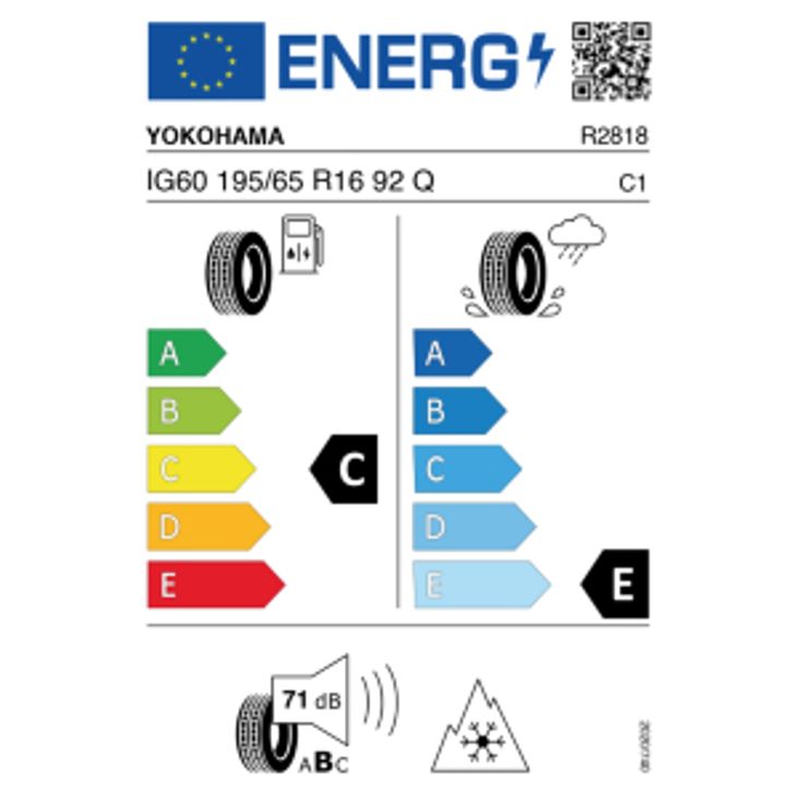 Yokohama IG60 Ice Guard 195/65 R16 92Q Winter – Bild 2