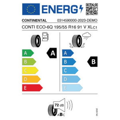 Continental Eco Contact 6 Q 195/55 R16 91V Sommer DOT 2023 – Bild 2