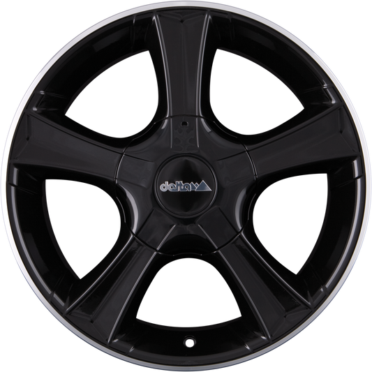 DELTA 4x4 Sins Schwarz Hornpoliert Alufelge 8x18 Zoll ET57.5 LK 5x130 ML78.1