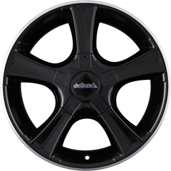 DELTA 4x4 Sins Schwarz Hornpoliert Alufelge 8x18 Zoll ET57.5 LK 5x130 ML78.1