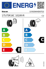 Nexen Winguard WT1 3PMSF DOT22 175/75R16C 101/99R Winter DOT DOT22 – EU-Reifenlabel