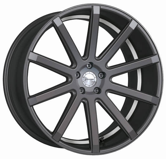 Corspeed Deville gunmetal / Undercut Color Trim weiss Alufelge 9x21 Zoll ET25 LK 5x112 ML73.1
