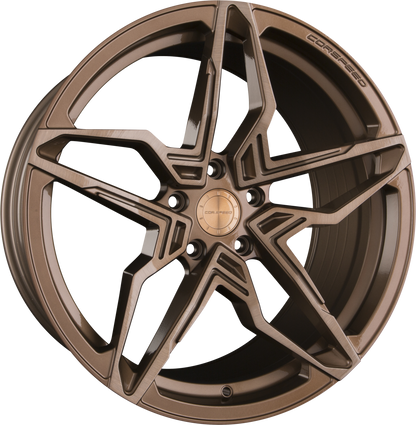 Corspeed Kharma Highgloss Bronze Brushed Surface Alufelge 9x20 Zoll ET35 LK 5x112 ML73.1 – Bild 2