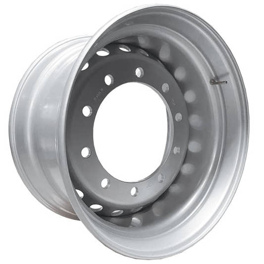 TIA wheels Stahlfelge 11.75x22.5 Zoll 10/335/281 ET0 M22 26 MZ Silber RAL9006 lackiert