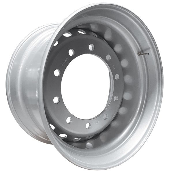 TIA wheels Stahlfelge 11.75x22.5 Zoll 10/335/281 ET0 M22 26 MZ Silber RAL9006 lackiert