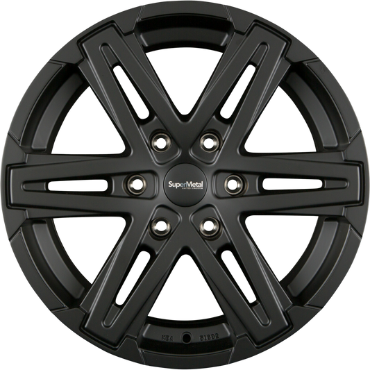 SuperMetal Compass Black Matt Alufelge 8.5x18 Zoll ET45 LK 6x139.7 ML93.1
