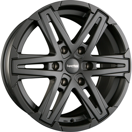 SuperMetal Compass Black Matt Alufelge 8.5x18 Zoll ET45 LK 6x139.7 ML93.1 – Bild 2