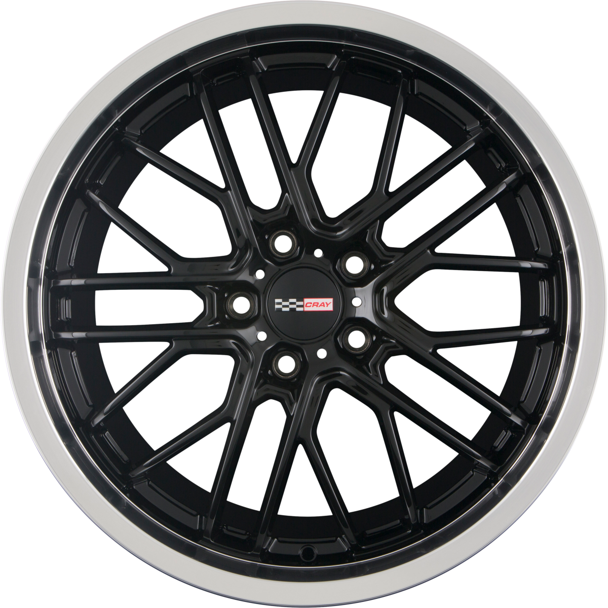 Cray Eagle Gloss Black W/ Mirror Cut Lip Alufelge 10.5x20 Zoll ET69 LK 5x120.65 ML70.2