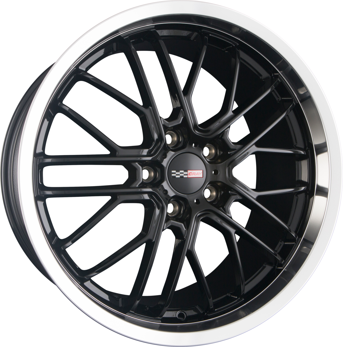 Cray Eagle Gloss Black W/ Mirror Cut Lip Alufelge 10.5x20 Zoll ET69 LK 5x120.65 ML70.2 – Bild 2