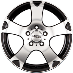 Magma Seismo lavaschwarz-poliert Alufelge 7x16 Zoll ET47 LK 5x108 ML70.1