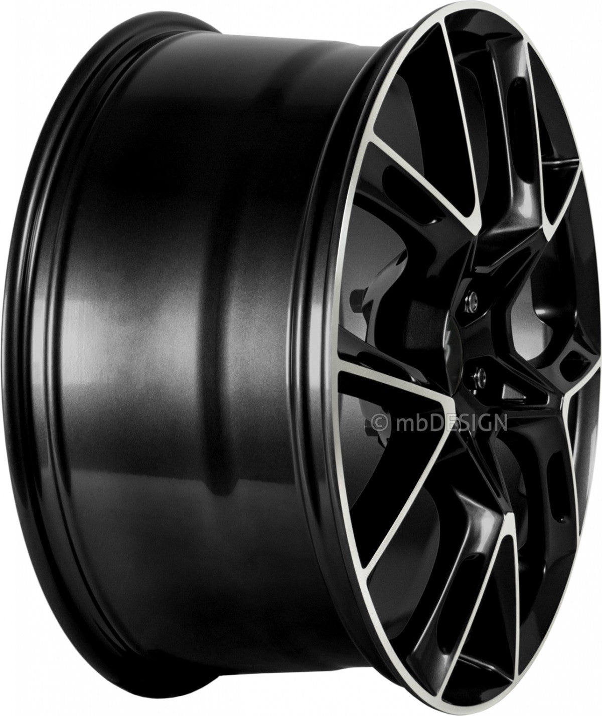 Mbdesign KX1 glanzschwarz poliert Alufelge 9x21 Zoll ET40 LK 5x114.3 ML75 – Bild 3