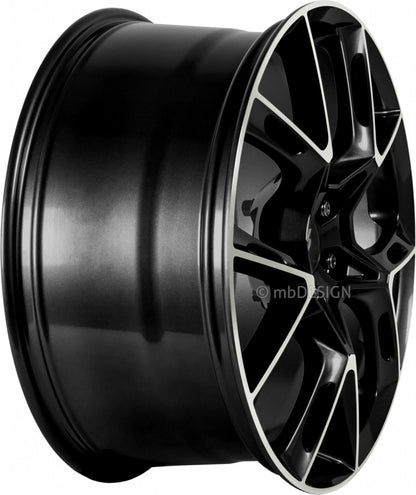 Mbdesign KX1 glanzschwarz poliert Alufelge 9x21 Zoll ET40 LK 5x114.3 ML75 – Bild 3