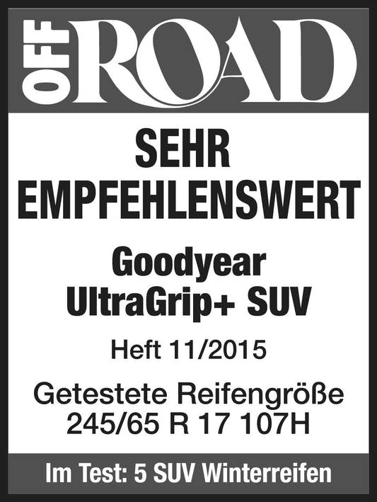 Goodyear Ultra Grip + SUV 3PMSF 255/60 R17 106H Winter – Bild 2