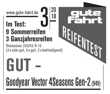 Goodyear Vector 4SEASONS Gen-2 FP ROF 3PMSF 195/55 R16 87H Ganzjahr – Bild 3