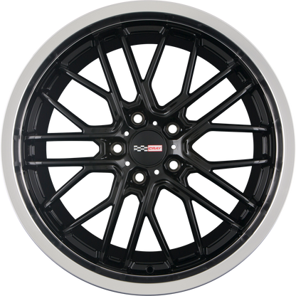 Cray Eagle Gloss Black W/ Mirror Cut Lip Alufelge 9x19 Zoll ET50 LK 5x120.65 ML70.2