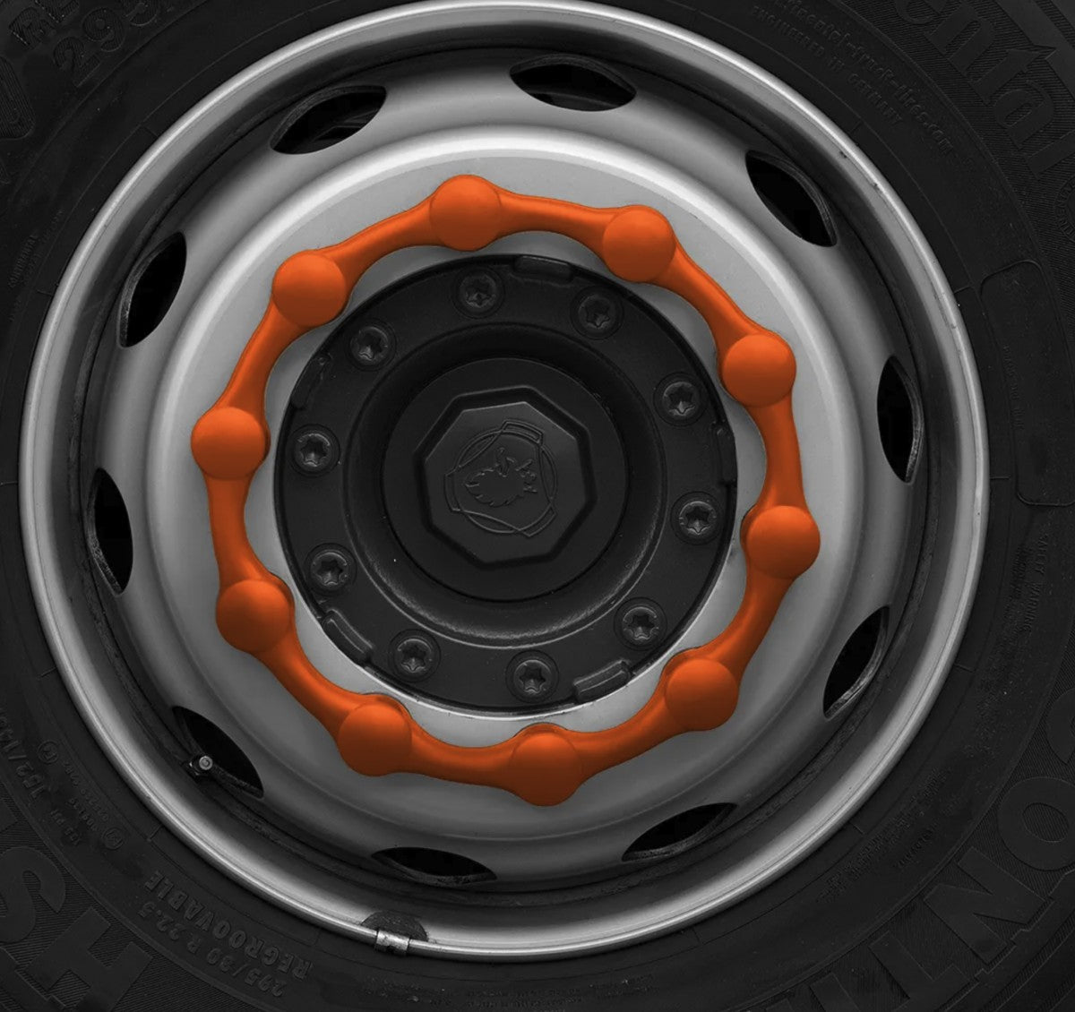 checkpoint Radmuttersicherung SAFEWHEEL ORANGE 32/33 mm, 10 Bolzen, LKD 335 – Bild 6