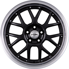 Rial Nogaro Racing-Schwarz Hornpoliert Alufelge 8x18 Zoll ET40 LK 5x114.3 ML70.1