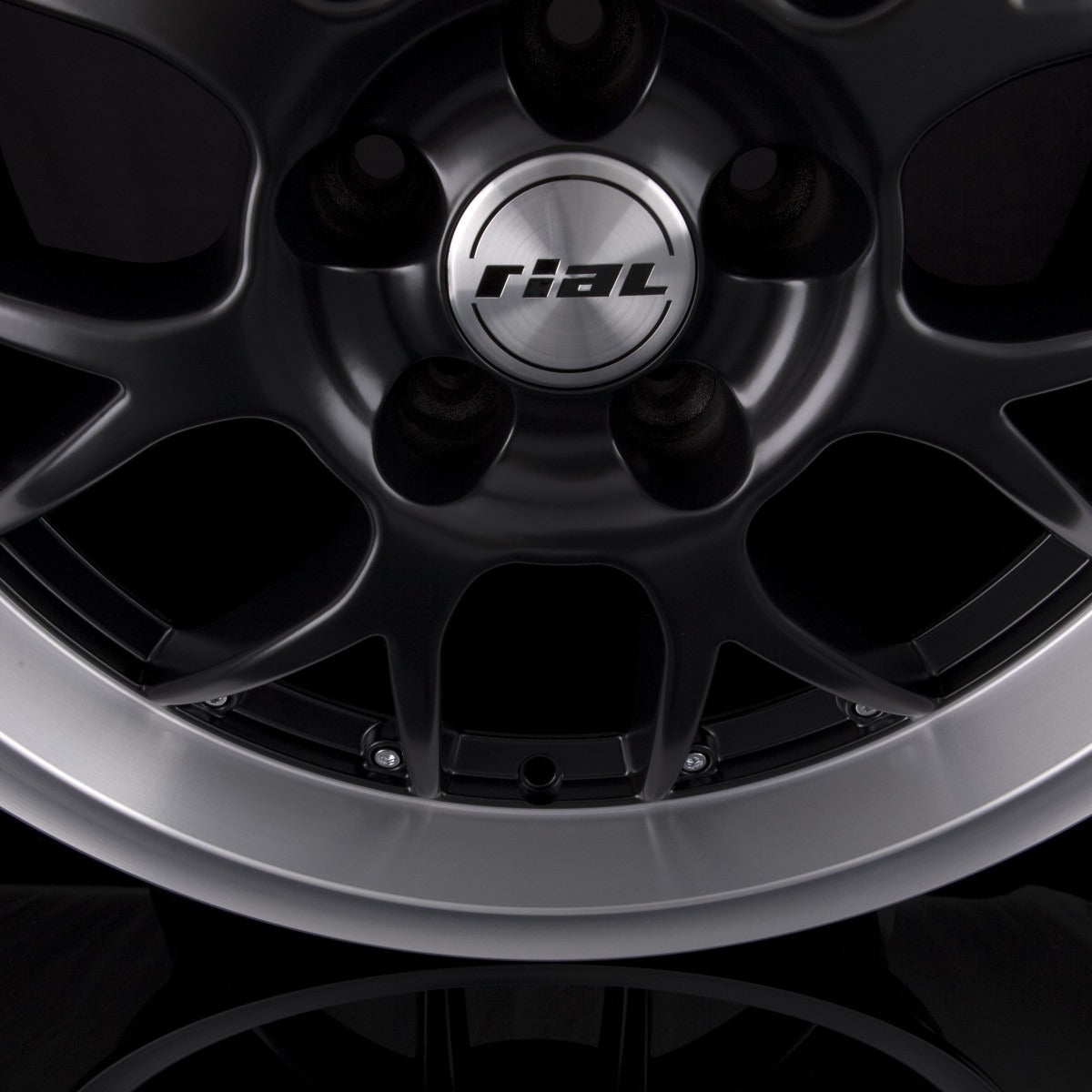Rial Nogaro Racing-Schwarz Hornpoliert Alufelge 8x18 Zoll ET40 LK 5x114.3 ML70.1 – Bild 3