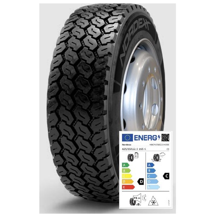 Nordexx Komplettrad 425/65R22.5 165K MultiCon 10 (DC73B) auf Felge 10/335/281 ET0 MZ Silber