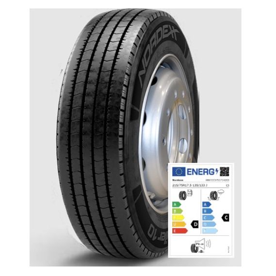 Nordexx Komplettrad 215/75R17.5 135/133J Trailer 10 (DC71B) auf Felge 10/225/176 ET123 Silber