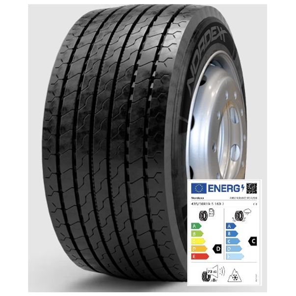 Nordexx Komplettrad 435/50R19.5 160J Trailer 20 (DC73B) auf Felge 10/335/281 ET120 Silber