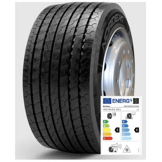 Nordexx Komplettrad 445/45R19.5 160L Trailer 20 (BC73B) auf Felge 10/335/281 ET0 MZ Silber