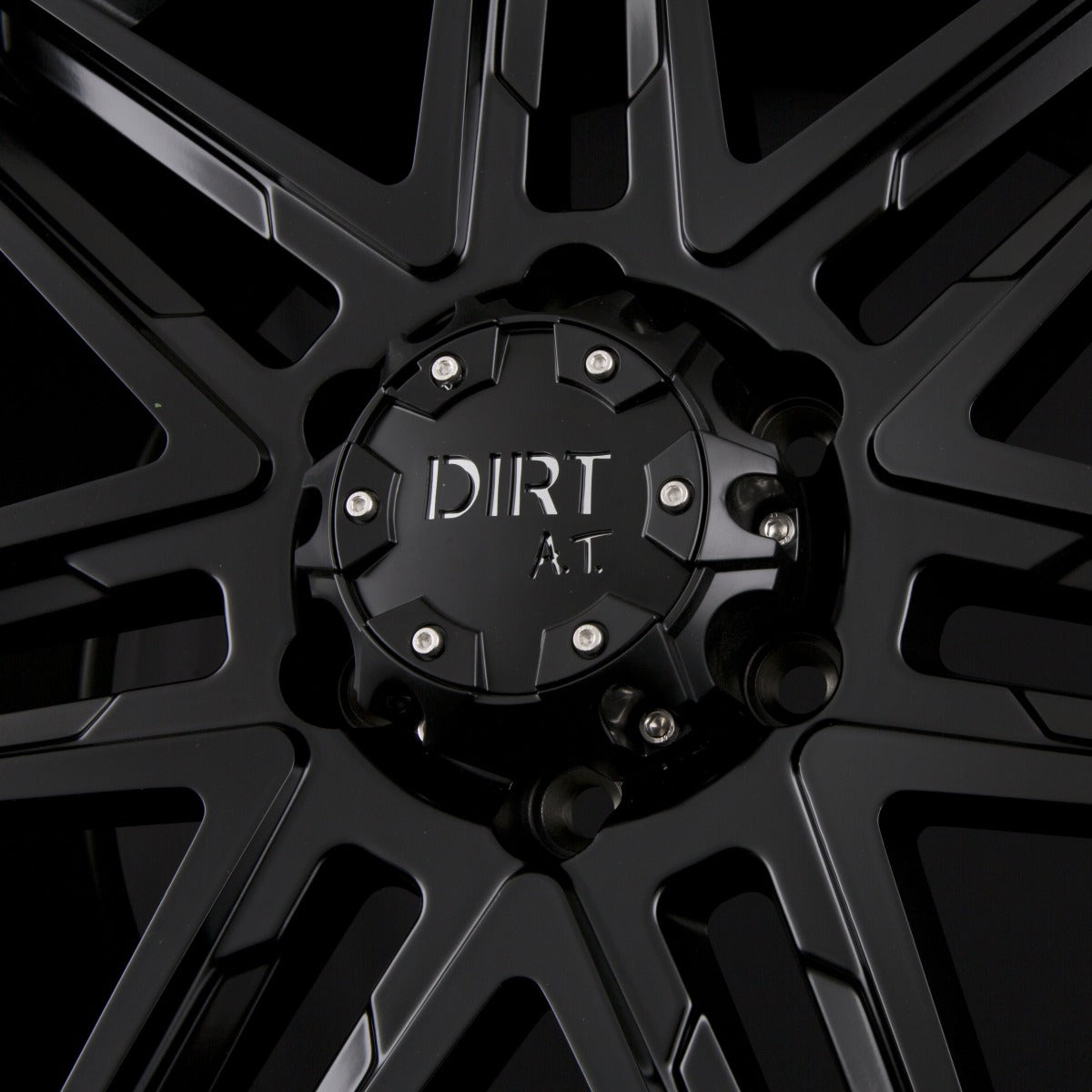 Dirt A.T. D62 Flat Black Milled Rivets Alufelge 9x20 Zoll ET25 LK 6x139.7 ML106.1 – Bild 4