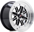 Japan Racing Wheels JR31 gloss black machined face Alufelge 7.5x15 Zoll ET20 LK 4x100 ML73.1