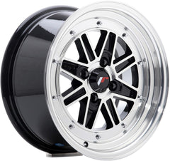Japan Racing Wheels JR31 gloss black machined face Alufelge 7.5x15 Zoll ET20 LK 4x100 ML73.1