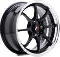 Japan Racing Wheels JR5 gloss black machined lip Alufelge 7x15 Zoll ET35 LK 4x100 ML73.1