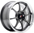 Japan Racing Wheels JR5 gun metal machined lip Alufelge 8x15 Zoll ET28 LK 4x100 ML73.1