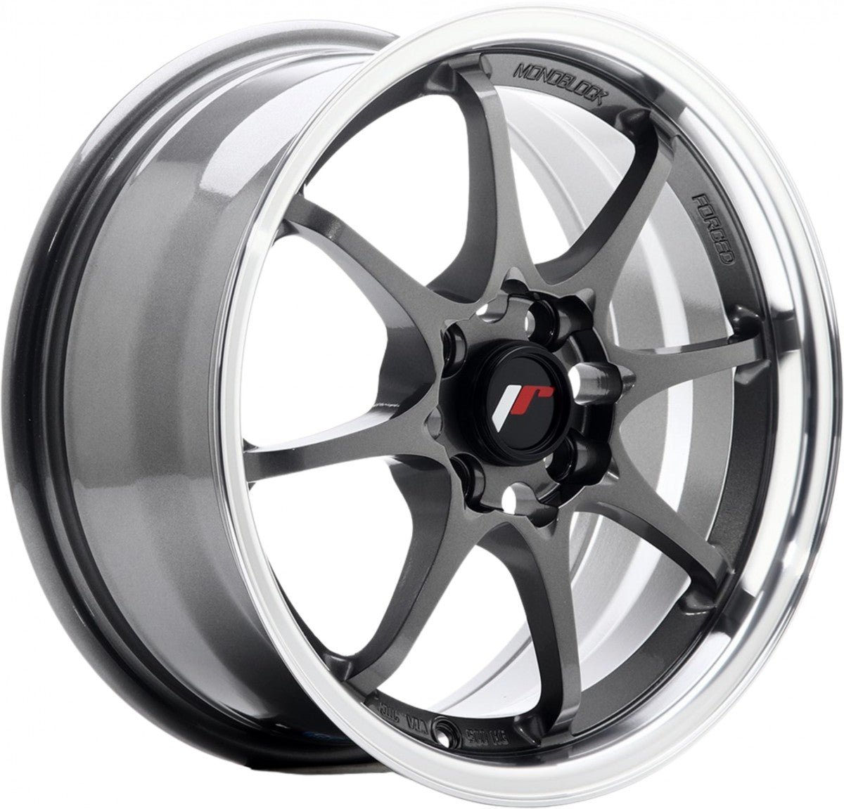 Japan Racing Wheels JR5 gun metal machined lip Alufelge 8x15 Zoll ET28 LK 4x100 ML73.1