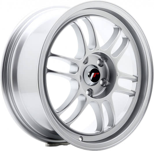 Japan Racing Wheels JR7 silver Alufelge 7x15 Zoll ET38 LK 4x100 ML73.1