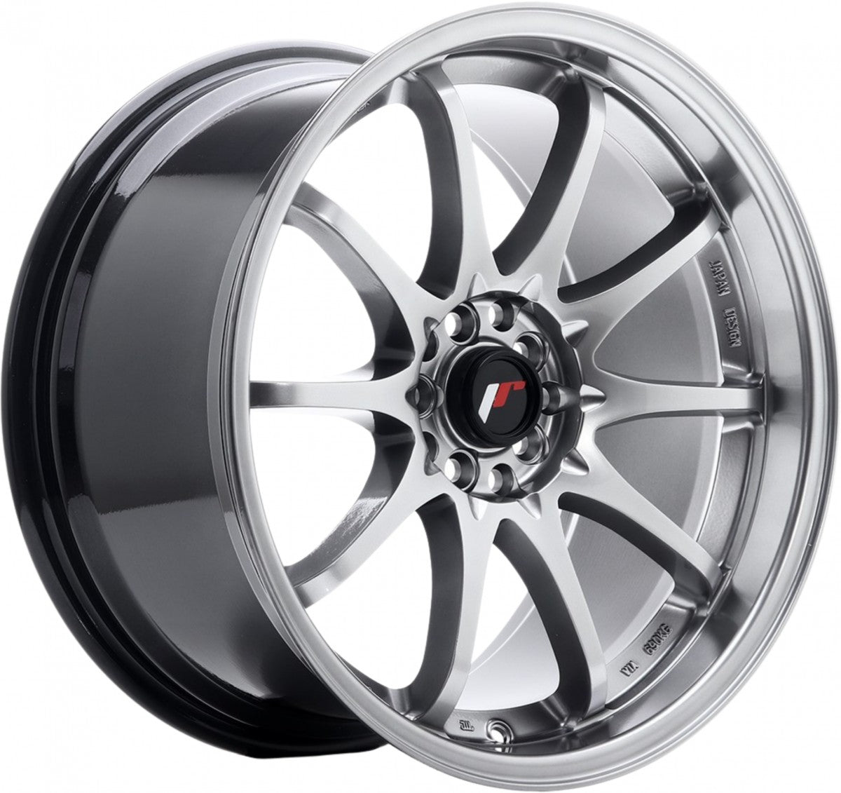Japan Racing Wheels JR5 hyper black Alufelge 8x18 Zoll ET35 LK 5x114.3 ML74.1