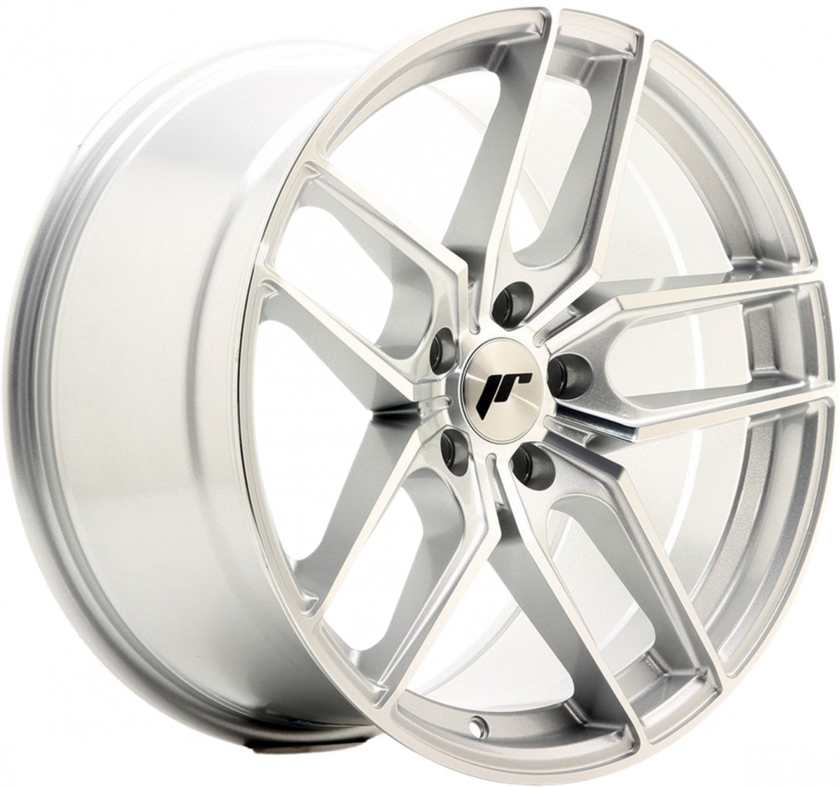 Japan Racing Wheels JR25 silver machined face Alufelge 9.5x18 Zoll ET40 LK 5x112 ML66.6