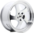 Japan Racing Wheels JR15 silver machined face Alufelge 8.5x18 Zoll ET40 LK 5x112 ML66.6