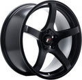 Japan Racing Wheels JR32 matt black Alufelge 9.5x18 Zoll ET18 LK 5x114.3 ML74.1