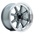 Japan Racing Wheels JR19 gun metal machined lip Alufelge 7x14 Zoll ET0 LK 4x100 ML73.1