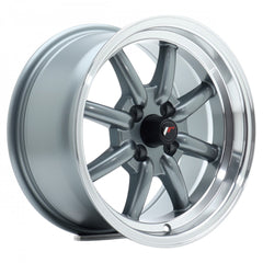 Japan Racing Wheels JR19 gun metal machined lip Alufelge 8x14 Zoll ET-13 LK 4x100 ML73.1