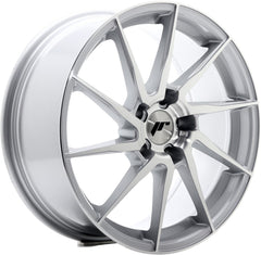 Japan Racing Wheels JR36 silver brushed face Alufelge 9.5x19 Zoll ET35 LK 5x120 ML72.6
