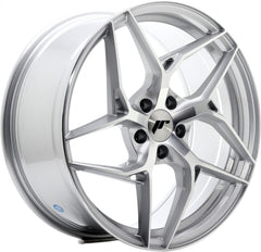 Japan Racing Wheels JR35 silver machined face Alufelge 8.5x19 Zoll ET45 LK 5x112 ML66.6
