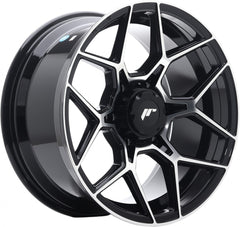 Japan Racing Wheels JRX9 gloss black machined face Alufelge 9x18 Zoll ET18 LK 6x114.3 ML66.1