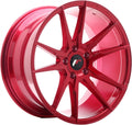 Japan Racing Wheels JR21 platinum red Alufelge 8.5x18 Zoll ET40 LK 5x114.3 ML74.1