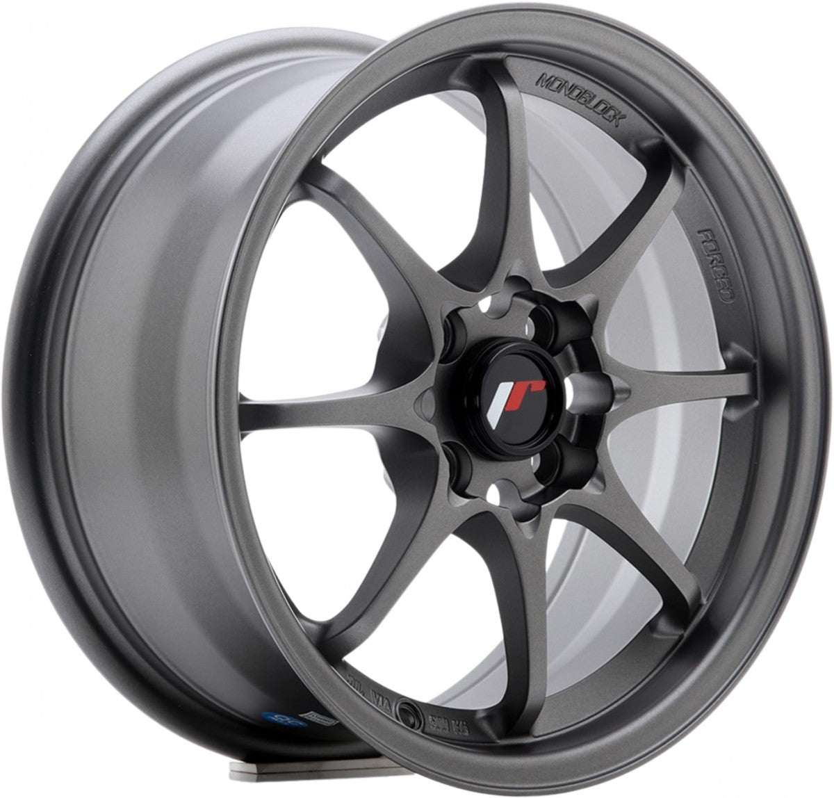 Japan Racing Wheels JR5 matt gun metal Alufelge 7x17 Zoll ET38 LK 4x100 ML67.1