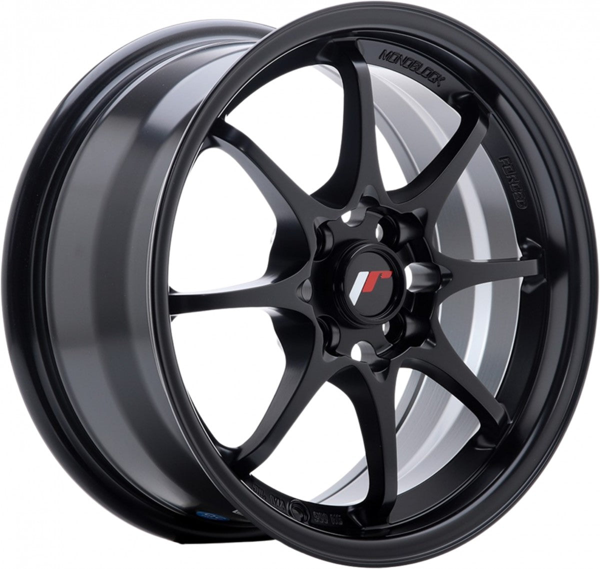 Japan Racing Wheels JR5 matt black Alufelge 7x17 Zoll ET38 LK 4x114.3 ML67.1