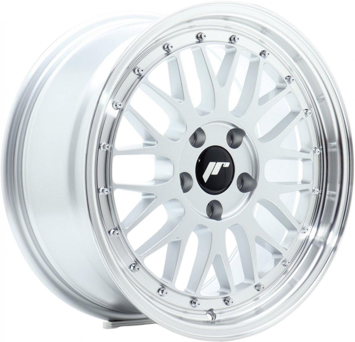 Japan Racing Wheels JR23 hyper silver machined lip Alufelge 8x16 Zoll ET20 LK 4x100 ML67.1